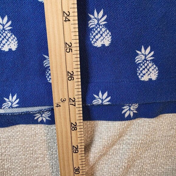Polo Ralph Lauren pineapple print polo shirt blue classic fit size XL 100% cotto - Picture 6 of 7